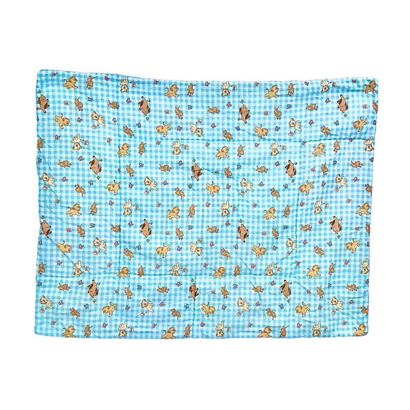 Rare Vintage 1994 Disney Lion King Baby Simba Crib Quilt Pastel Nursery Blanket - Picture 6 of 7